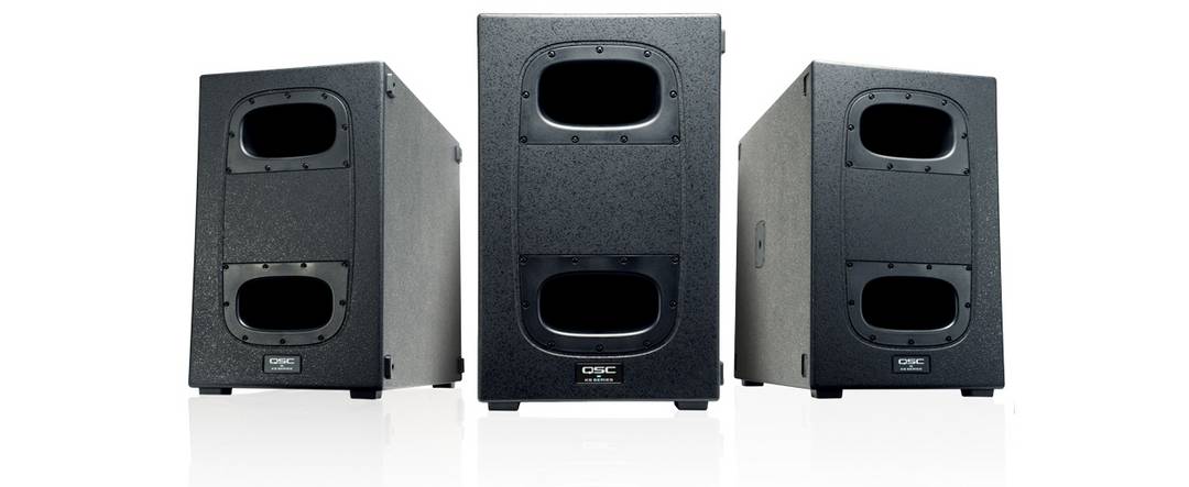 hero front and angled view of the QSC KS212c