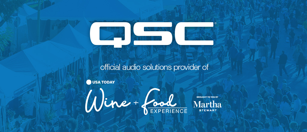 QSC and Wine + Food experience event logos