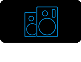 Side by side speakers icon