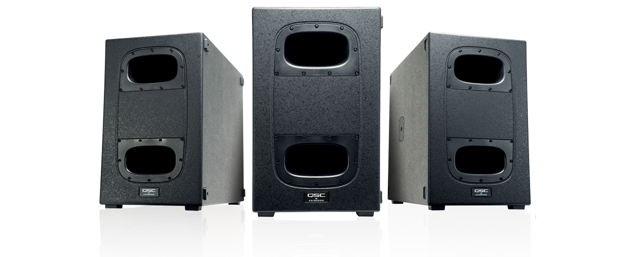 hero front and angled view of the QSC KS212c