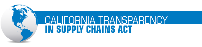 Image text: California transparency in supply chains act