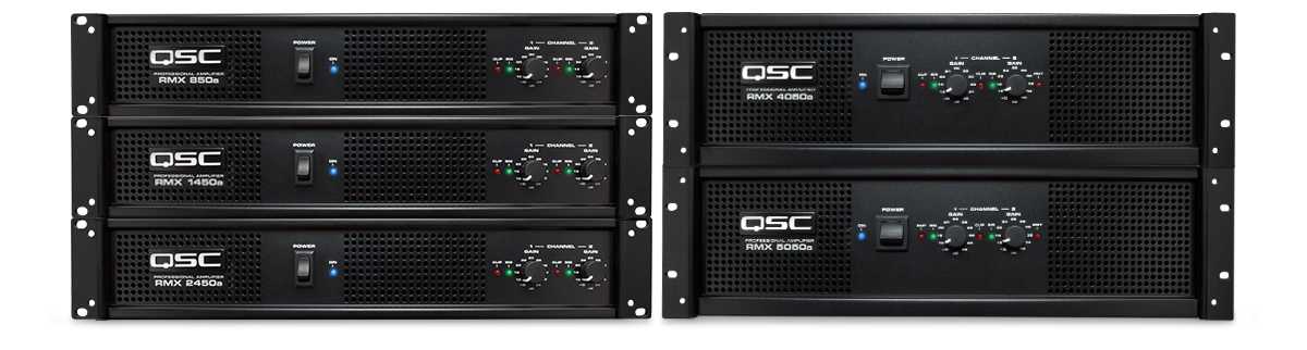 Front view of the RMXa Series Amplifiers