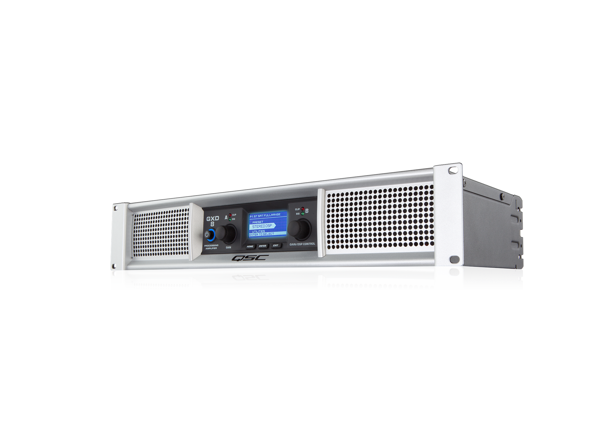 Front Left Image of the GXD 8 amplifier