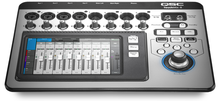 Front view of the TouchMix-8