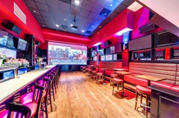 View of the tables inside Nevada Smith's Sports Bar
