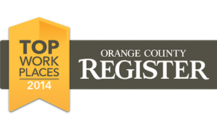 Orange County Register Top Work Places 2014 wadge