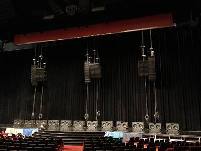 QSC Speakers setup at CinemaCon 2013